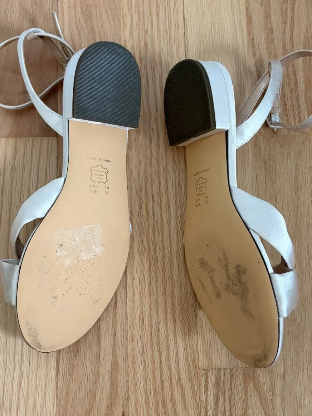 Nina Sulma Flat Sandals in Ivory - Size 7